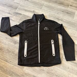 Disney 100 Black Zip Up
Windbreaker Lightweight Size XS